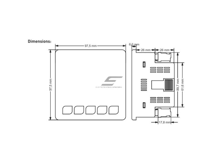 Panelinis | skaitmeninis elektros tinklo 380V analizatorius trifazis | su srovės transformatoriais (CT) 3x250A | RS485 Modbus RTU 1