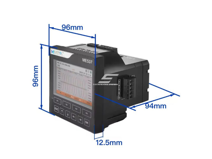 Panelinis | skaitmeninis | multifunkcinis elektros tinklo analizatorius | su Rogowski jutiklių palaikymu | 3.5" IPS | Modbus TCP / RS485 | ME537 1 Panelinis | skaitmeninis | multifunkcinis elektros tinklo analizatorius | su Rogowski jutiklių palaikymu | 3.5" IPS | Modbus TCP / RS485 | ME537 1