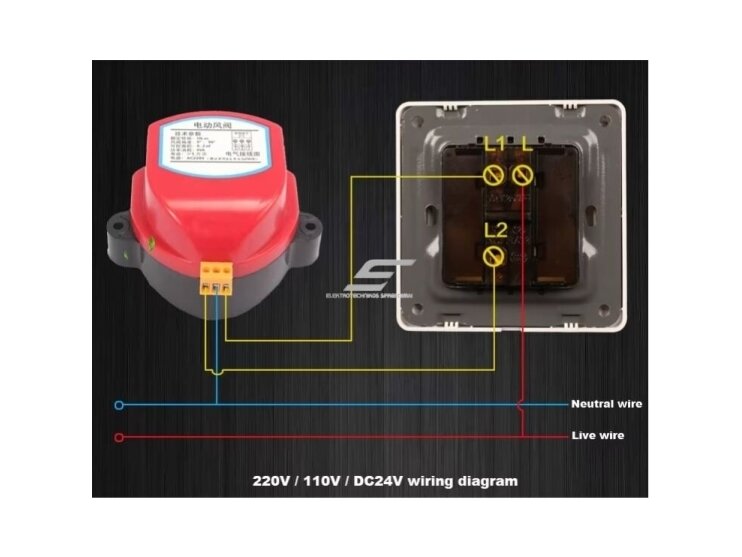 Motorizuota pavara oro sklendei | vėdinimo sistemai | D125mm | 2Nm | 230V | nerūdijantis plienas 1 Motorizuota pavara oro sklendei | vėdinimo sistemai | D125mm | 2Nm | 230V | nerūdijantis plienas 1