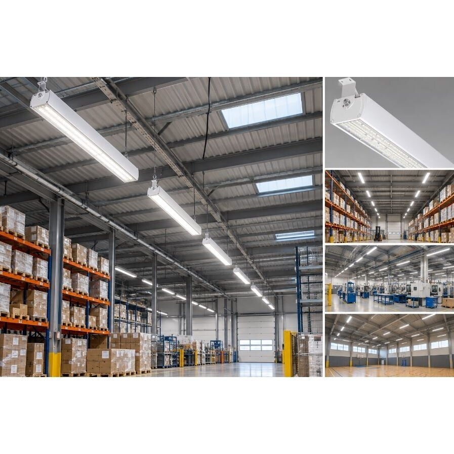 Piekarināms | industriāls LED gaismeklis augstām telpām | 120W | 230V | 4000K | 24000lm | IP65 | 600x125x120mm 1 Piekarināms | industriāls LED gaismeklis augstām telpām | 120W | 230V | 4000K | 24000lm | IP65 | 600x125x120mm 1