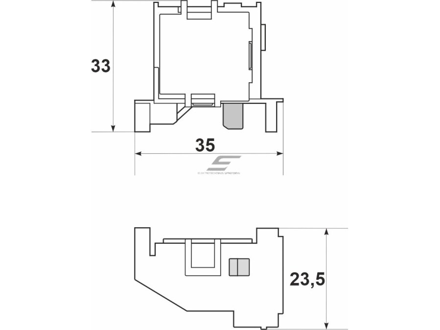 Papildomas kontaktas (dešininis) pramoniniams automatiniams jungikliams FMC1/3U (FMD) | 1NO+1NC | 10A | 230/400V | Promfactor Baltic | F/AX1R | 4772151000913 1