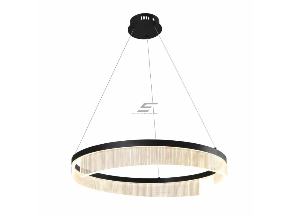 Pakabinamas LED šviestuvas | 23W | 3000K | 1840lm | 600 x 100mm | juodo smėlio spalvos | IP20 | Optonica PD23-A4