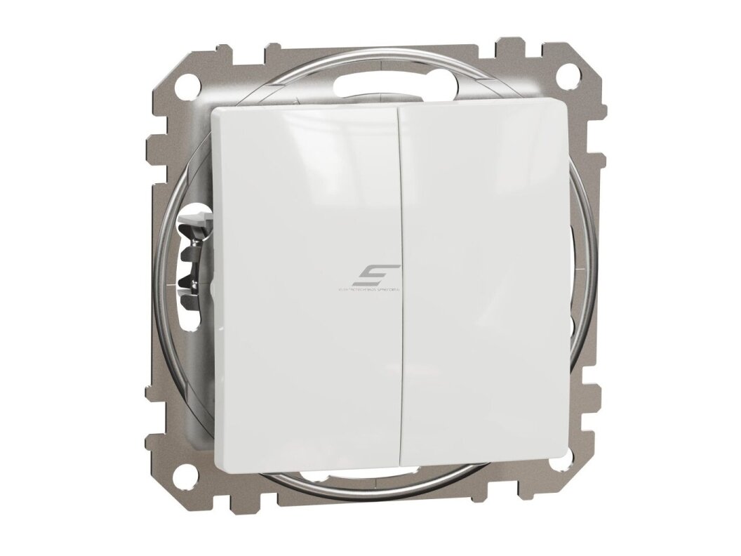Perjungiklis | 2 klavišų | 10A | potinkinis | IP20 | baltas | Sedna Design | Schneider Electric | SDD111108 Perjungiklis | 2 klavišų | 10A | potinkinis | IP20 | baltas | Sedna Design | Schneider Electric | SDD111108