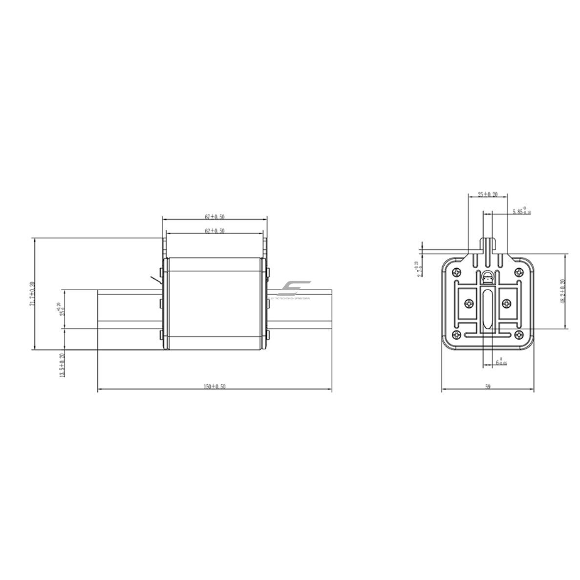 Nažu drošinātājs | keramikas | NH2 | 400A | gG | 120kA | 500V 1 Nažu drošinātājs | keramikas | NH2 | 400A | gG | 120kA | 500V 1