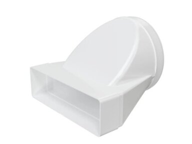 Perėjimas | adapteris ortakiams | vėdinimo sistemoms | apvalių ir kvadratinių ortakių sujungimas | D150 | 204x60mm | baltas | plastikinis | 620JO15PA Perėjimas | adapteris ortakiams | vėdinimo sistemoms | apvalių ir kvadratinių ortakių sujungimas | D150 | 204x60mm | baltas | plastikinis | 620JO15PA