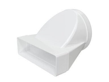 Perėjimas | adapteris ortakiams | vėdinimo sistemoms | apvalių ir kvadratinių ortakių sujungimas | D160 | 204x60mm | baltas | plastikinis | 620JO16PA Perėjimas | adapteris ortakiams | vėdinimo sistemoms | apvalių ir kvadratinių ortakių sujungimas | D160 | 204x60mm | baltas | plastikinis | 620JO16PA