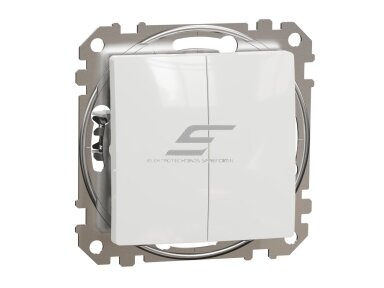 Perjungiklis | 2 klavišų | 10A | potinkinis | IP20 | baltas | Sedna Design | Schneider Electric | SDD111108 Perjungiklis | 2 klavišų | 10A | potinkinis | IP20 | baltas | Sedna Design | Schneider Electric | SDD111108