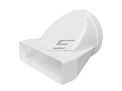 Perėjimas | adapteris ortakiams | vėdinimo sistemoms | apvalių ir kvadratinių ortakių sujungimas | D160 | 204x60mm | baltas | plastikinis | 620JO16PA Perėjimas | adapteris ortakiams | vėdinimo sistemoms | apvalių ir kvadratinių ortakių sujungimas | D160 | 204x60mm | baltas | plastikinis | 620JO16PA