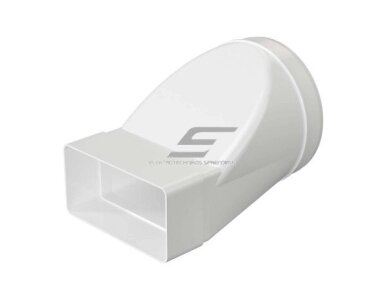 Perėjimas | adapteris ortakiams | vėdinimo sistemoms | apvalių ir kvadratinių ortakių sujungimas | D125 | 120x60mm | baltas | plastikinis | 612JO12,5PA Perėjimas | adapteris ortakiams | vėdinimo sistemoms | apvalių ir kvadratinių ortakių sujungimas | D125 | 120x60mm | baltas | plastikinis | 612JO12,5PA