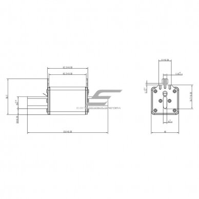 Knife fuse | ceramic | NH1 | 250A | gG | 120kA | 500V 1 Knife fuse | ceramic | NH1 | 250A | gG | 120kA | 500V 1