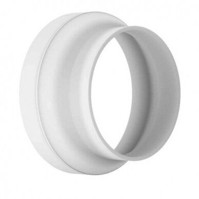 Savienotājs gaisa vadam | adapteris | pāreja | ventilācijas sistēmām | D100/120 | balts | plastmasas | 1012PO