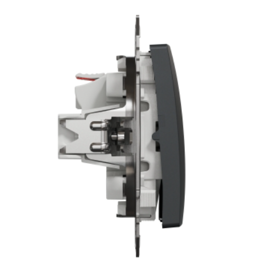 Two-way switch | 2-gang | 10 AX | 250 V | flush | IP20 | anthracite | Sedna Design | Schneider Electric | SDD114108 1