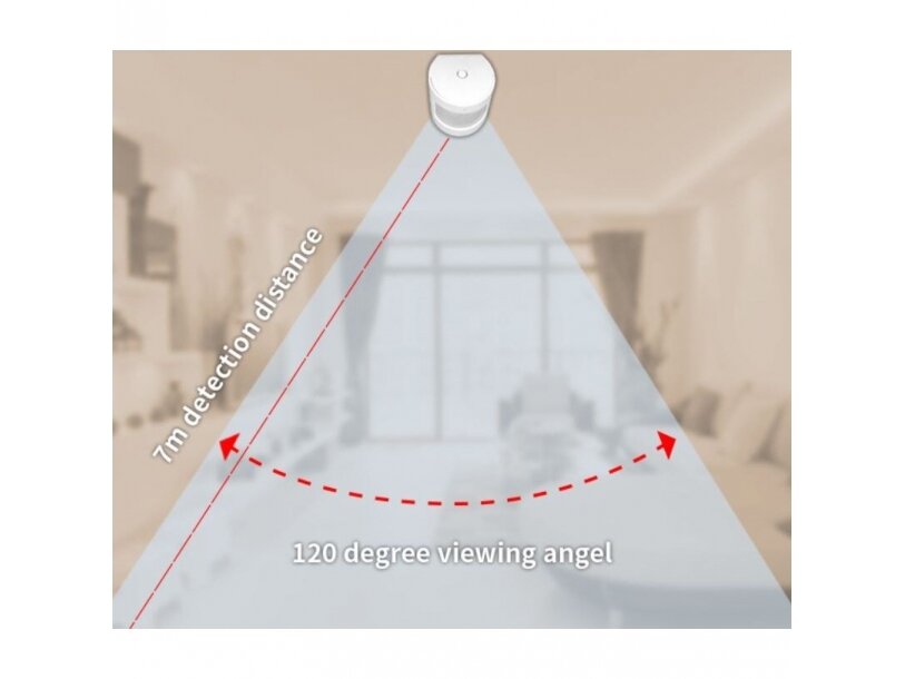Išmanus | belaidis PIR judesio jutiklis | daviklis | 47x38x35mm | 120° | 8m | baltas | Wi-Fi | ZigBee | Tuya | NOUS-E2 | 5907772033869 6 Išmanus | belaidis PIR judesio jutiklis | daviklis | 47x38x35mm | 120° | 8m | baltas | Wi-Fi | ZigBee | Tuya | NOUS-E2 | 5907772033869 6