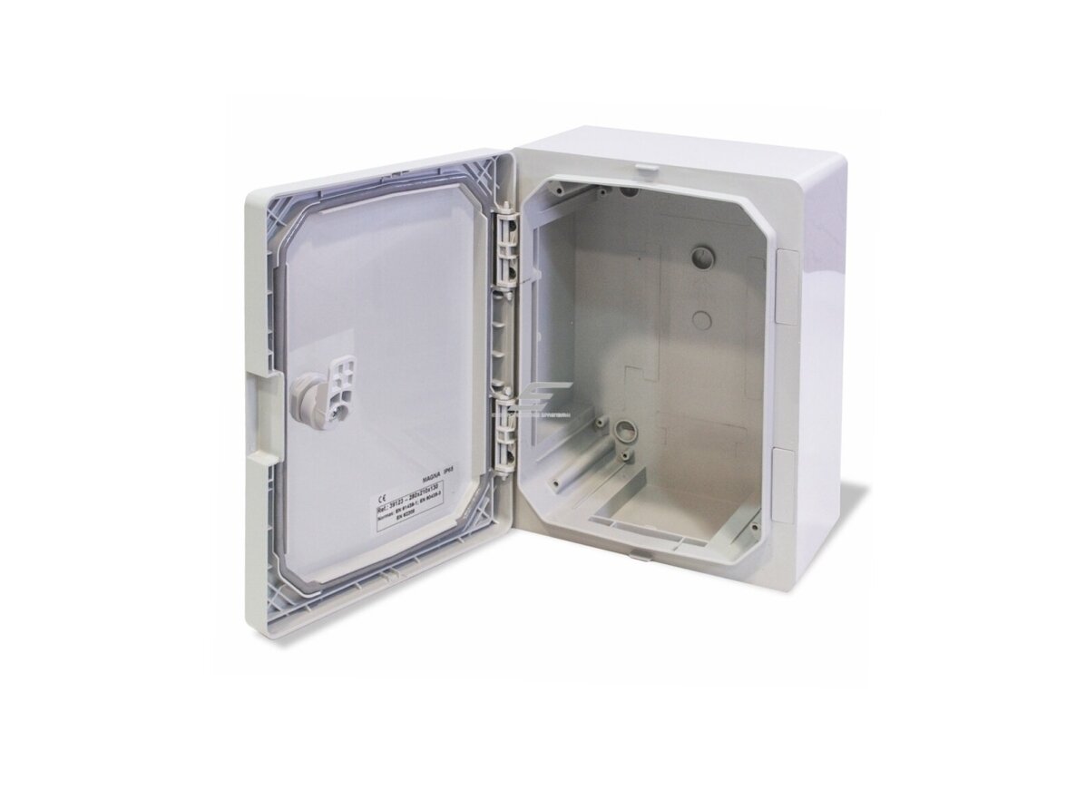 Elektros paskirstymo skydelis | dėžė | skydas | 280x210x130mm | hermetinis | virštinkinis | plastikinis | IP65 | FAMATEL | MAGNA | 39123 1 Elektros paskirstymo skydelis | dėžė | skydas | 280x210x130mm | hermetinis | virštinkinis | plastikinis | IP65 | FAMATEL | MAGNA | 39123 1