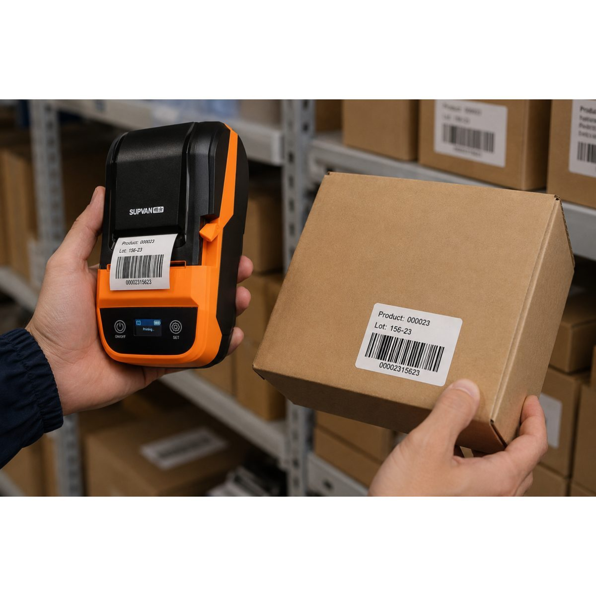 Portable label printer | 200DPI | Bluetooth + PC | 20-60mm | automatic cutting | with battery | thermal 4 Portable label printer | 200DPI | Bluetooth + PC | 20-60mm | automatic cutting | with battery | thermal 4
