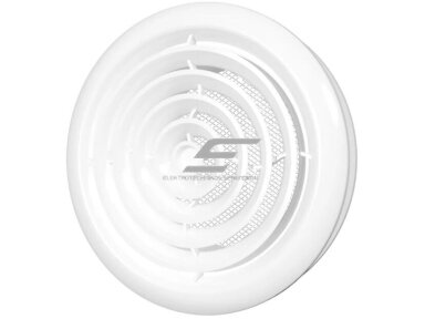 Difuzorius D125 su flanšu ir fiksavimo žiedu | vėdinimo | ventiliacijos sistemoms | plastikinis | baltas | 12,5FF Difuzorius D125 su flanšu ir fiksavimo žiedu | vėdinimo | ventiliacijos sistemoms | plastikinis | baltas | 12,5FF