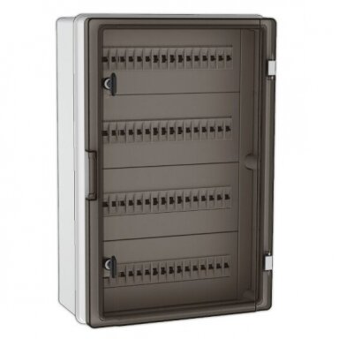 Plastic overhead hermetic electrical distribution panel | box | 64 modules | halogen-free | with sealing option | 400x600x200mm | transparent doors | IP65 | TEM Plastic overhead hermetic electrical distribution panel | box | 64 modules | halogen-free | with sealing option | 400x600x200mm | transparent doors | IP65 | TEM