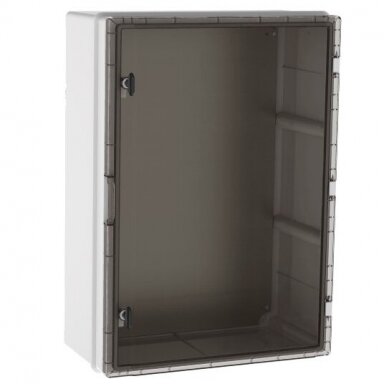 Plastic surface-mounted hermetic electrical enclosure | box | halogen-free | 400×600×200 mm | transparent door | IP65 | TEM Plastic surface-mounted hermetic electrical enclosure | box | halogen-free | 400×600×200 mm | transparent door | IP65 | TEM