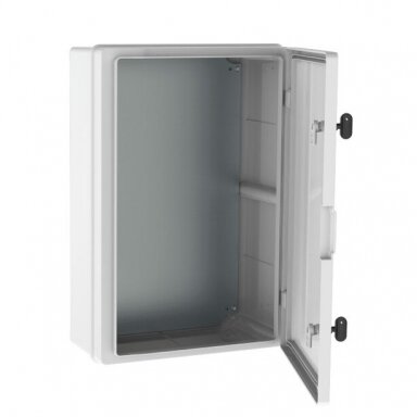 Plastic surface-mounted hermetic enclosure | box | halogen-free | 400x600x200mm | white doors | IP65 | TEM Plastic surface-mounted hermetic enclosure | box | halogen-free | 400x600x200mm | white doors | IP65 | TEM