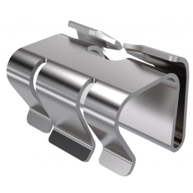 Cable tray cover clamp | suitable for indoor and outdoor systems/cable trays | 19x25x19mm | DK DRLU A2 Cable tray cover clamp | suitable for indoor and outdoor systems/cable trays | 19x25x19mm | DK DRLU A2
