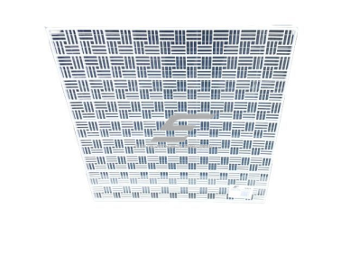 Plastikinės ventiliacijos dekoratyvinės grotelės | Armstrong tipo luboms | į lubas | 600x600mm | 6060LU