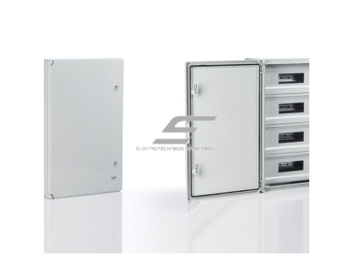 Elektros paskirstymo | modulinis skydelis | dėžė | skydas | 18 modulių (9x2) | 250x350x150mm | hermetinis | virštinkinis | plastikinis | pilkas | IP65