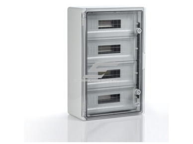 Elektros paskirstymo | modulinis skydelis | dėžė | skydas | 24 modulių (12x2) | 300x400x170mm | skaidrios durelės | hermetinis | virštinkinis | pastikinis | pilkas | IP65 1