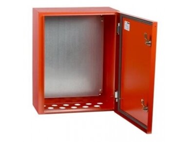 Elektros paskirstymo skydelis | dėžė | skydas | 500x400x220mm | hermetinis | virštinkinis | plieninis | raudonas | IP54 | IEK | IND-YKM40-02-54 | 4606056576535