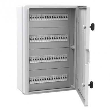 Plastic surface-mounted sealed electrical distribution box | enclosure | 64 modules | halogen-free | with sealing (plombing) option | 400×600×200 mm | white door | IP65 | TEM Plastic surface-mounted sealed electrical distribution box | enclosure | 64 modules | halogen-free | with sealing (plombing) option | 400×600×200 mm | white door | IP65 | TEM