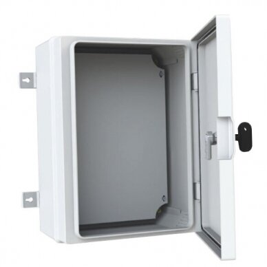 Plastic surface-mounted hermetic distribution box | 260x350x180mm | white door | IP65 | TEM Plastic surface-mounted hermetic distribution box | 260x350x180mm | white door | IP65 | TEM