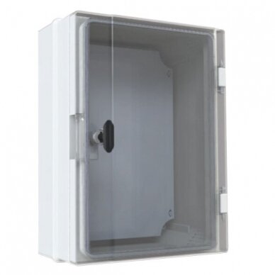 Plastic overhead hermetic panel | box | halogen-free | 260x350x180mm | transparent doors | IP65 | TEM Plastic overhead hermetic panel | box | halogen-free | 260x350x180mm | transparent doors | IP65 | TEM