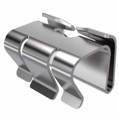 Cable tray cover clamp | suitable for indoor and outdoor systems/cable trays | 19x25x19mm | DK DRLU A2 Cable tray cover clamp | suitable for indoor and outdoor systems/cable trays | 19x25x19mm | DK DRLU A2