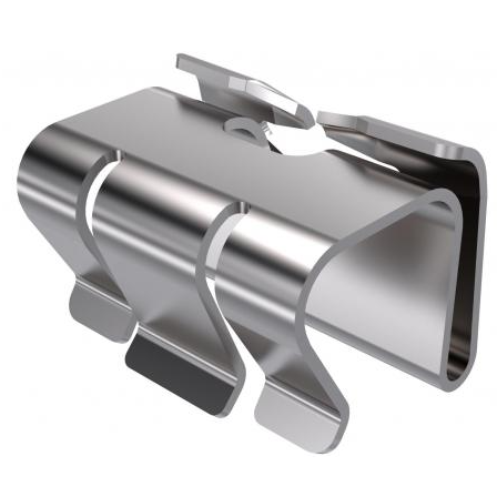 Cable tray cover clamp | suitable for indoor and outdoor systems/cable trays | 19x25x19mm | DK DRLU A2 Cable tray cover clamp | suitable for indoor and outdoor systems/cable trays | 19x25x19mm | DK DRLU A2