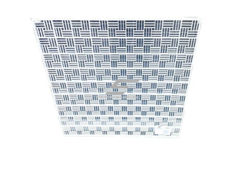 Plastikinės ventiliacijos dekoratyvinės grotelės | Armstrong tipo luboms | į lubas | 600x600mm | 6060LU
