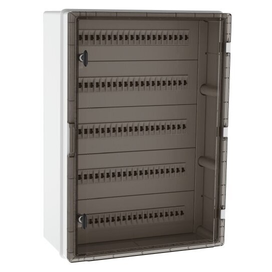 Plastic surface-mounted hermetic electrical distribution board | box | 100 modules | halogen-free | sealable | 500×700×250 mm | transparent door | IP65 | TEM Plastic surface-mounted hermetic electrical distribution board | box | 100 modules | halogen-free | sealable | 500×700×250 mm | transparent door | IP65 | TEM