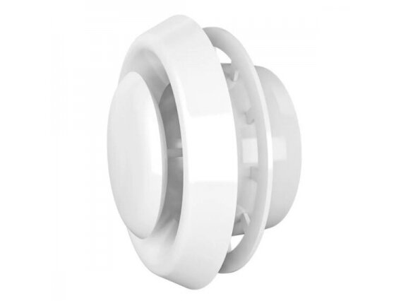 Difuzorius D200 su flanšu D150 ir fiksavimo žiedu | vėdinimo | ventiliacijos sistemoms | plastikinis | baltas | 15PDF 1 Difuzorius D200 su flanšu D150 ir fiksavimo žiedu | vėdinimo | ventiliacijos sistemoms | plastikinis | baltas | 15PDF 1