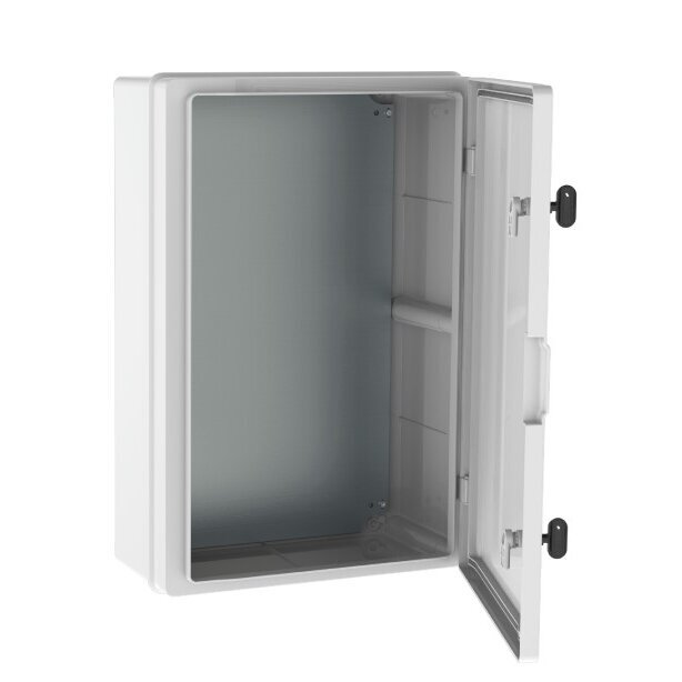 Plastic surface-mounted hermetic enclosure | box | halogen-free | 400x600x200mm | white doors | IP65 | TEM Plastic surface-mounted hermetic enclosure | box | halogen-free | 400x600x200mm | white doors | IP65 | TEM
