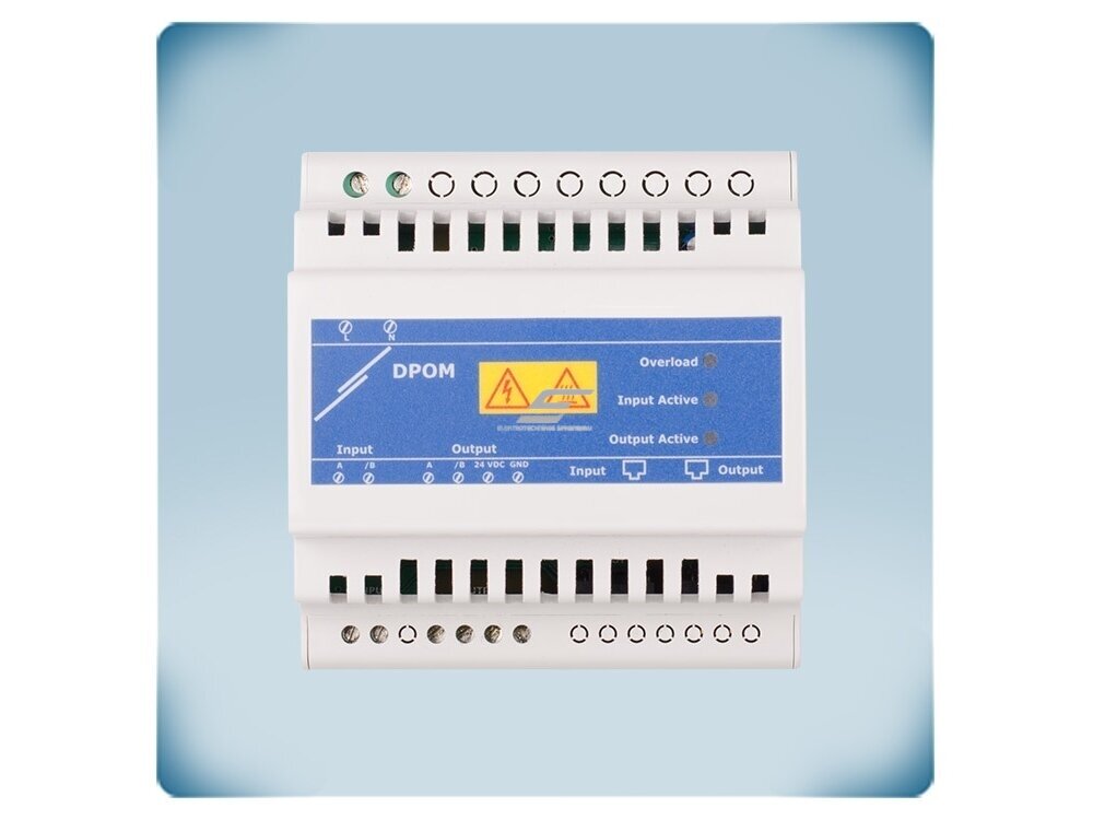 Power over Modbus maitinimo modulis su Modbus RTU kartotuvu | 24VDC | 20W | 85-264VAC | RJ45 | DIN bėgelis | IP20 | Sentera Controls | DPOM8-24-20 1 Power over Modbus maitinimo modulis su Modbus RTU kartotuvu | 24VDC | 20W | 85-264VAC | RJ45 | DIN bėgelis | IP20 | Sentera Controls | DPOM8-24-20 1