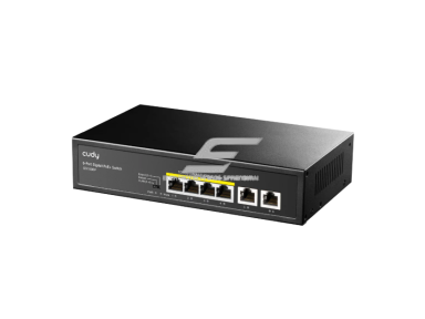 PoE komutatorius 6 portų | laidinio tinklo išplėtimas | Gigabit | 4xPoE + 2xUplink | nekonfiguruojamas | 120 W | metalinis korpusas PoE komutatorius 6 portų | laidinio tinklo išplėtimas | Gigabit | 4xPoE + 2xUplink | nekonfiguruojamas | 120 W | metalinis korpusas