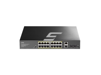 PoE komutatorius 16 portų | laidinio tinklo išplėtimas | 16xPoE Gigabit komutatorius su SFP | nekonfiguruojamas | 200 W | metalinis korpusas PoE komutatorius 16 portų | laidinio tinklo išplėtimas | 16xPoE Gigabit komutatorius su SFP | nekonfiguruojamas | 200 W | metalinis korpusas