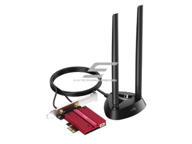 Bluetooth ir Wi-Fi PCI-E belaidžio ryšio adapteris | Wi-Fi 6E | Bluetooth 5.3 | iki 2402 Mbps | 2×2 MU-MIMO | nuimamos antenos Bluetooth ir Wi-Fi PCI-E belaidžio ryšio adapteris | Wi-Fi 6E | Bluetooth 5.3 | iki 2402 Mbps | 2×2 MU-MIMO | nuimamos antenos