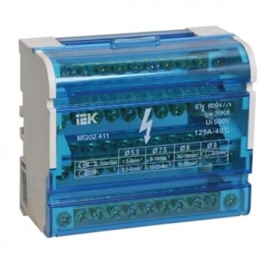 Potenciālu izlīdzināšanas kopne | spaile | 4x11 | 3L+PEN | DIN | IEK | YND10-4-11-125 | 4606056048650 Potenciālu izlīdzināšanas kopne | spaile | 4x11 | 3L+PEN | DIN | IEK | YND10-4-11-125 | 4606056048650