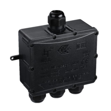 Pazemes kabeļu savienojuma kārba | ar spailēm | 4xM25 | 4-8mm / 8-12mm / 10-14mm | 163x152x60mm | hermētiska | IP68 Pazemes kabeļu savienojuma kārba | ar spailēm | 4xM25 | 4-8mm / 8-12mm / 10-14mm | 163x152x60mm | hermētiska | IP68