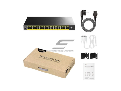 PoE komutatorius 48 portų | laidinio tinklo išplėtimas | 44xPoE + 4xSFP+ | konfiguruojamas | 720 W | metalinis korpusas 2 PoE komutatorius 48 portų | laidinio tinklo išplėtimas | 44xPoE + 4xSFP+ | konfiguruojamas | 720 W | metalinis korpusas 2