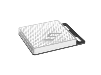 Poliarizuoto atspindžio atšvaitas | reflektorius fotoelektriniams jutikliams | skaidrių objektų aptikimui | kvadratinis | 62x51mm