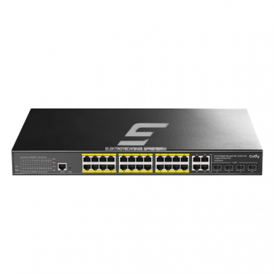 24-Port PoE Switch | Wired Network Expansion | 24×PoE + 4×SFP+ | Managed | 400 W | Metal Enclosure