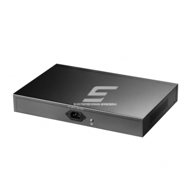 PoE kommutaator 24 porti | juhtmega võrgu laiendamine | Gigabit | 4× PoE + 2× Uplink | hallatavuseta | 300 W | metallkorpus 2