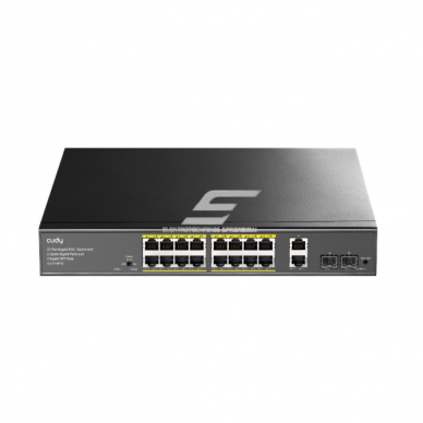 PoE kommutaator 16 porti | juhtmega võrgu laiendamine | 16x PoE Gigabit kommutaator SFP-ga | haldamata | 200 W | metallkorpus PoE kommutaator 16 porti | juhtmega võrgu laiendamine | 16x PoE Gigabit kommutaator SFP-ga | haldamata | 200 W | metallkorpus
