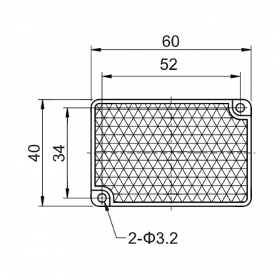 Polarized retro-reflective reflector | for photoelectric sensors | for transparent object detection | 60x40mm 1 Polarized retro-reflective reflector | for photoelectric sensors | for transparent object detection | 60x40mm 1
