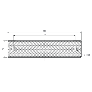 Polariseeritud peegelreflektor | fotoelektrilistele anduritele | läbipaistvate objektide tuvastamiseks | 180x40mm 1 Polariseeritud peegelreflektor | fotoelektrilistele anduritele | läbipaistvate objektide tuvastamiseks | 180x40mm 1